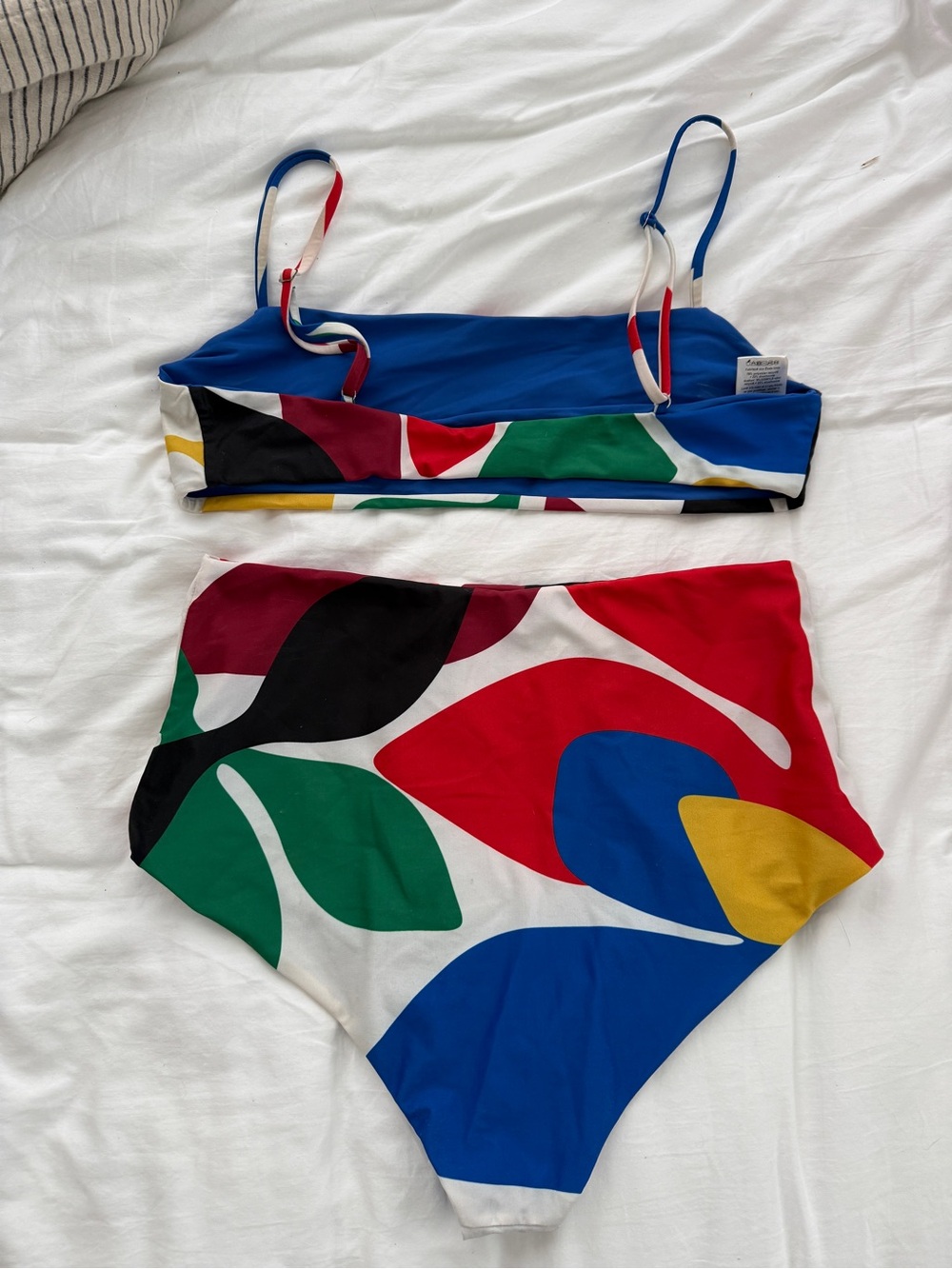 Mara Hoffman High Waisted Bikini Set XL Geometric Print - Picture 3 of 7